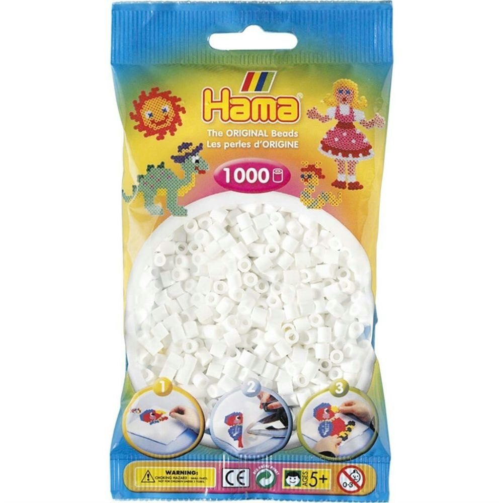 Hama Midi beads 1000 pcs. White