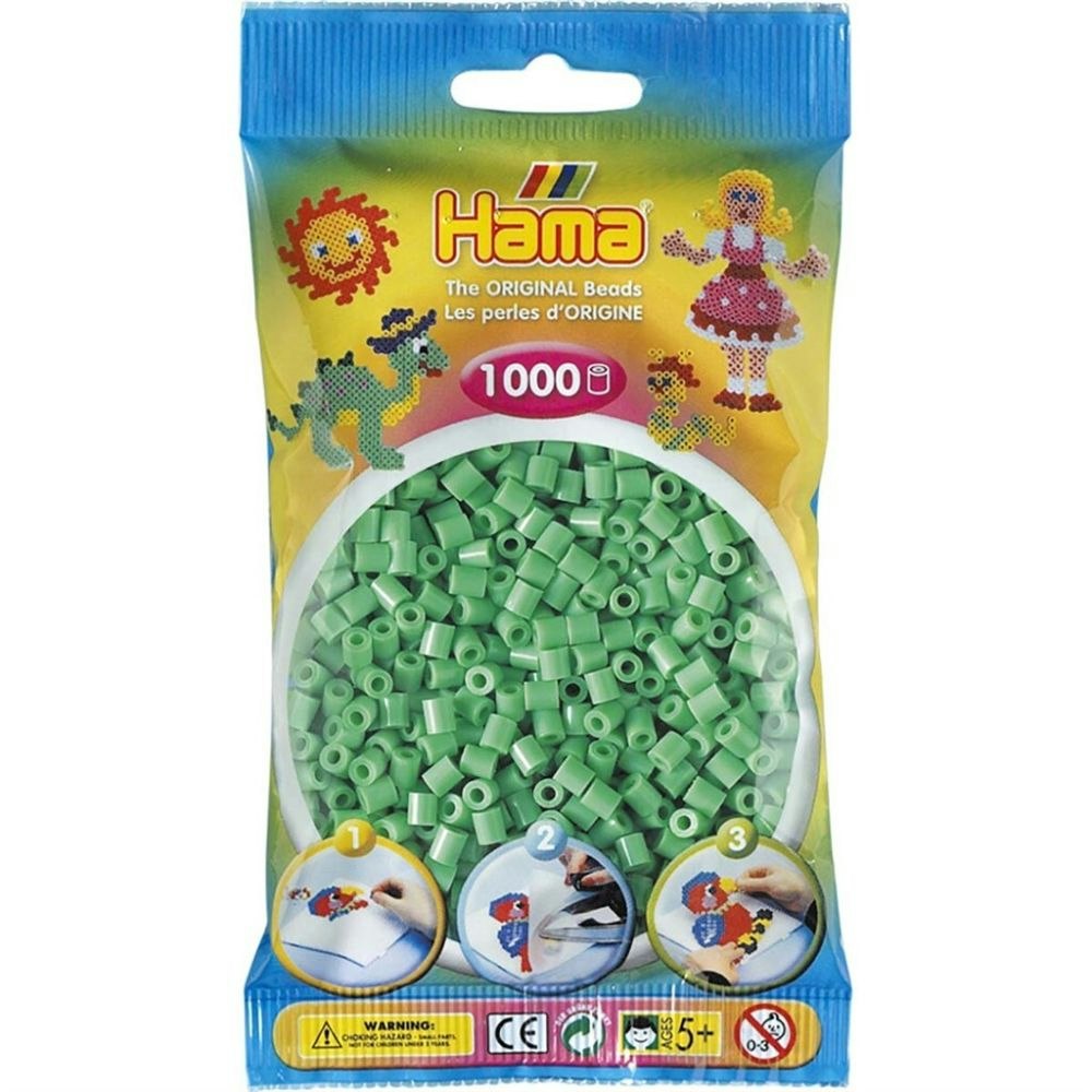 Hama Midi beads 1000 pcs. Light green
