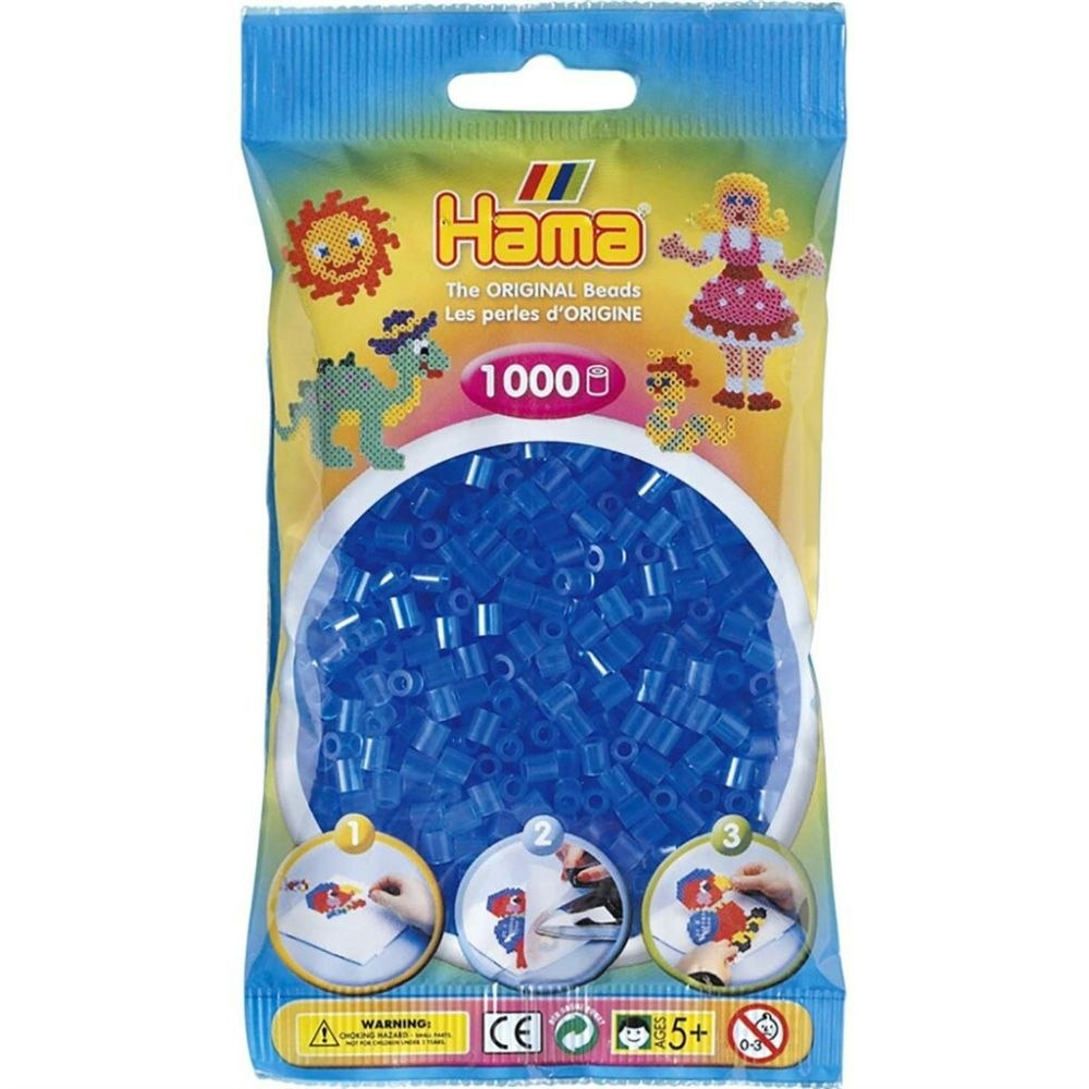 Hama Midi beads 1000 pcs. Tr blue