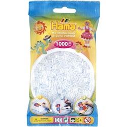 Hama Midi beads 1000 pcs. Clear