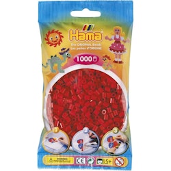 Hama Midi beads 1000 pcs. Dark red