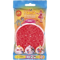 Hama Midi beads 1000 pcs. Neon red