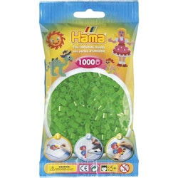 Hama Midi beads 1000 pcs. Neon green