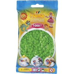 Hama Midi beads 1000 pcs. Fluorescent green