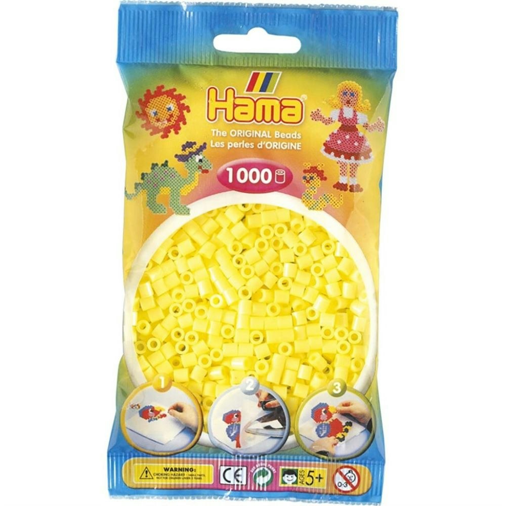 Hama Midi beads 1000 pcs. Pastel yellow