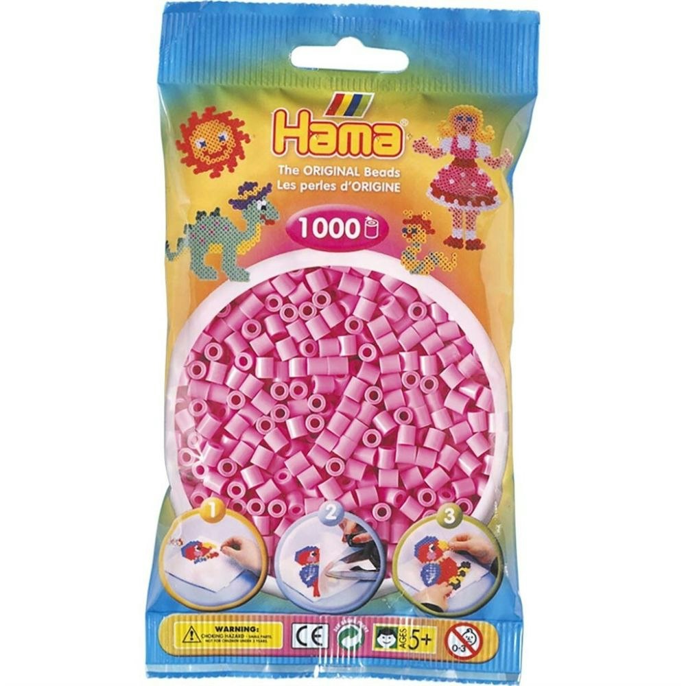 Hama Midi beads 1000 pcs. Pastel pink
