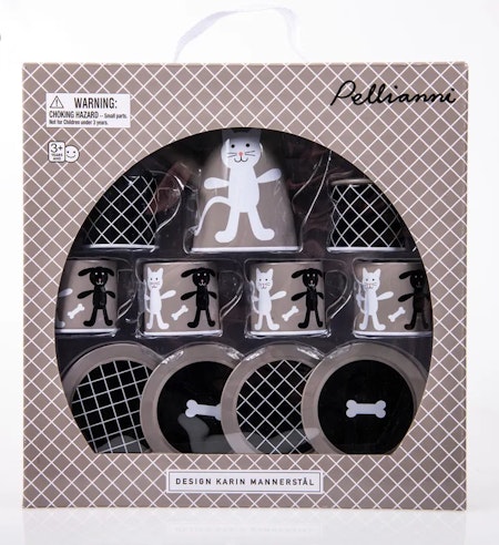 Pellianni- Tin Tea Set Grey/ kökslek