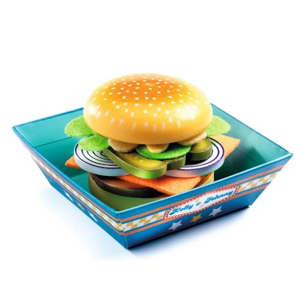 Djeco- Kelly & Johnny - Make burgers with a menu/ kökslek