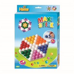 Hama Maxi Hanging Box sexkantig hålplatta+ Sift pärlor140 pcs.