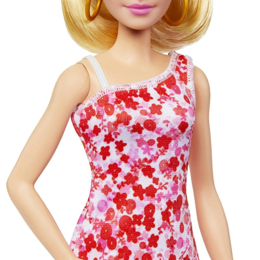 Barbie® Fashionista Doll / Docka Pink Floral Dress.