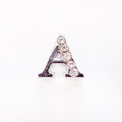 Busy Lizzie LETTER/ Bokstav- A  RHINESTONES A 8 MM