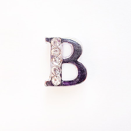 Busy Lizzie LETTER/ Bokstav- B RHINESTONES A 8 MM