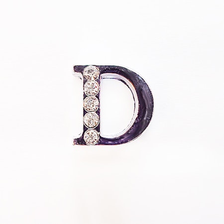 Busy Lizzie LETTER/ Bokstav- D RHINESTONES A 8 MM