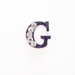 Busy Lizzie LETTER/ Bokstav- G RHINESTONES A 8 MM