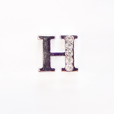 Lizzie LETTER/ Bokstav- H RHINESTONES A 8 MM