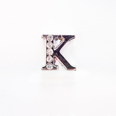 Lizzie LETTER/ Bokstav- K RHINESTONES A 8 MM