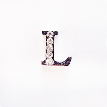 Busy Lizzie LETTER/ Bokstav- L RHINESTONES A 8 MM