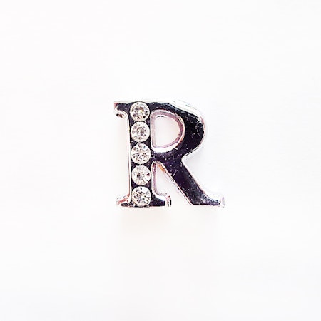 Busy Lizzie LETTER/ Bokstav- R RHINESTONES A 8 MM