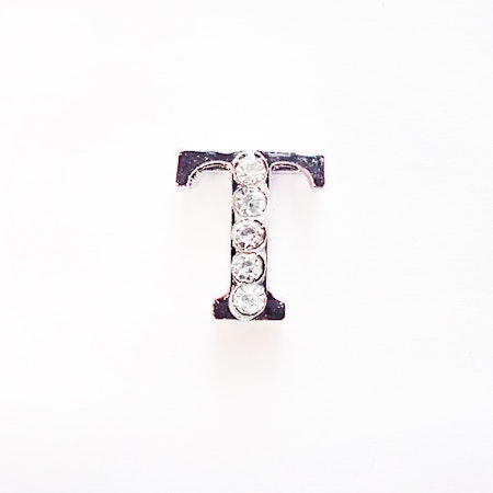 Busy Lizzie LETTER/ Bokstav- T RHINESTONES A 8 MM