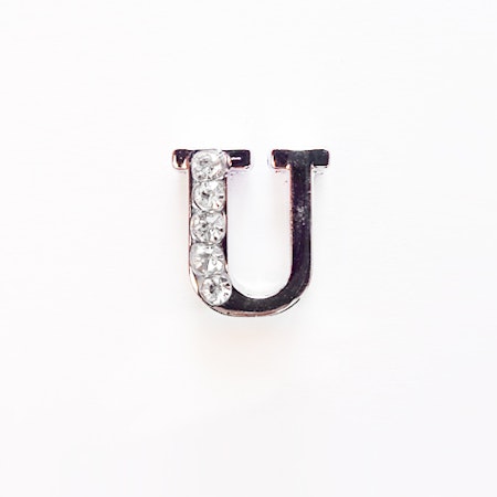 Busy Lizzie LETTER/ Bokstav- U RHINESTONES A 8 MM