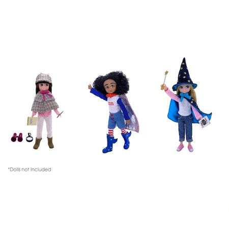 Lottie- Dress Up Party Multipack of 3 Outfits/ docktillbehör