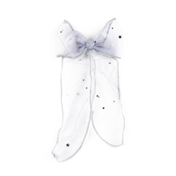 Busy Lizzie Hårclip Organza spring stars med rosett- Grey