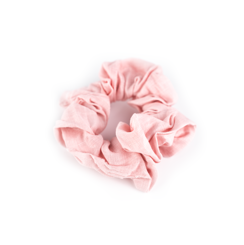 Busy Lizzie Scrunchies LINEN LOVE STORY - DUSTY ROSE