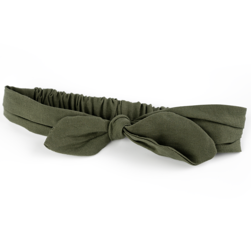 Busy Lizzie Hårband LINEN LOVE STORY - HAIR BAND - OLIVE