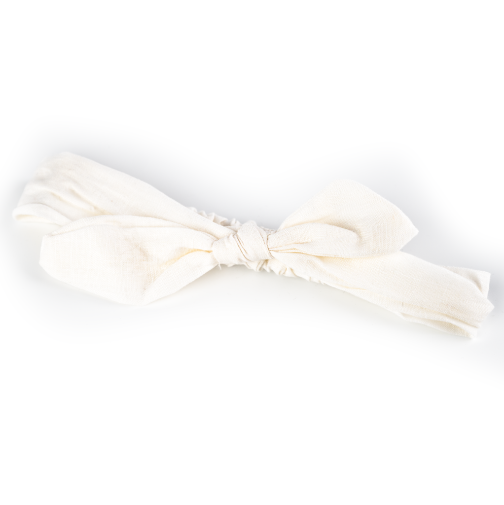 Busy Lizzie Hårband LINEN LOVE STORY - HAIR BAND - WHITE