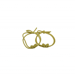 Busy Lizzie Hårsnodd ELASTICS – TWISTED BOW - YELLOW