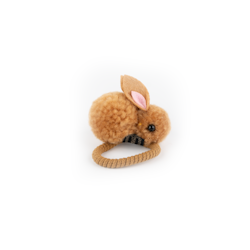 Busy Lizzie Hårsnodd mini ELASTICS – RABBIT - BEIGE