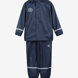 Color Kids - Rain Set/ Regn set - Solid PU- Dress Blues