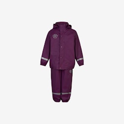 Color Kids - Rain Set/ Regn set - Solid PU- Plum Caspia