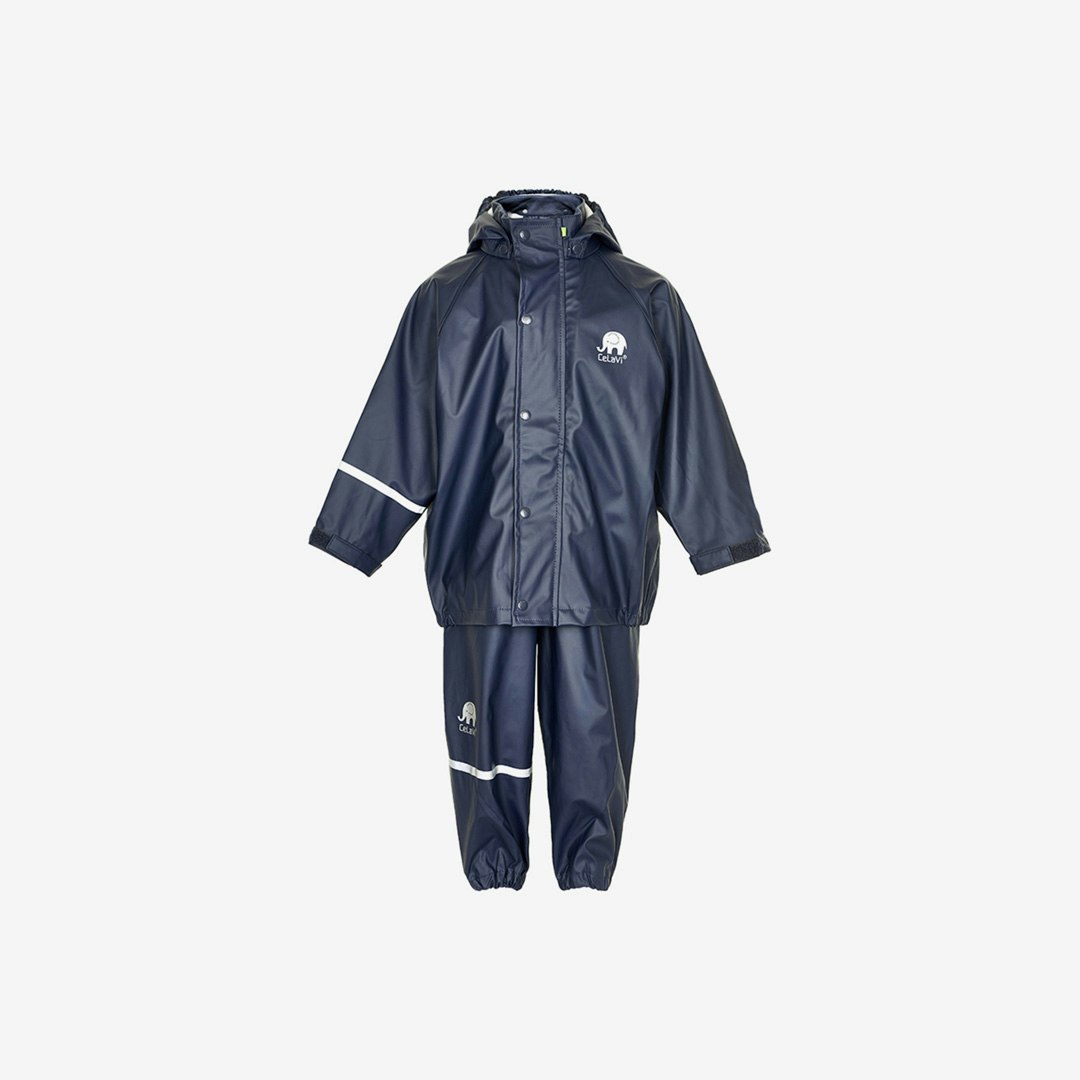 CeLaVi - Basic Rainwear Set/ Regn set -Solid PU- Dark Navy