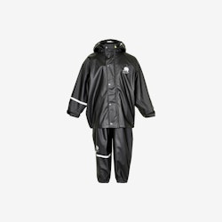 CeLaVi - Basic Rainwear Set/ Regn set -Solid PU- Black