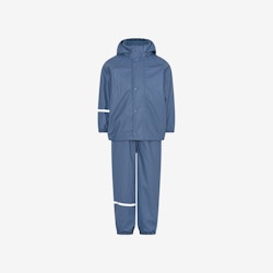 CeLaVi - Rainwear Set -Solid, W.Fleece/ Regnset med fleecefoder- China Blue