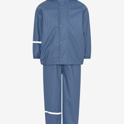CeLaVi - Rainwear Set -Solid, W.Fleece/ Regnset med fleecefoder- China Blue