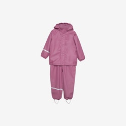 CeLaVi - Rainwear Set -Solid, W.Fleece/ Regnset med fleecefoder- Mellow Mauve