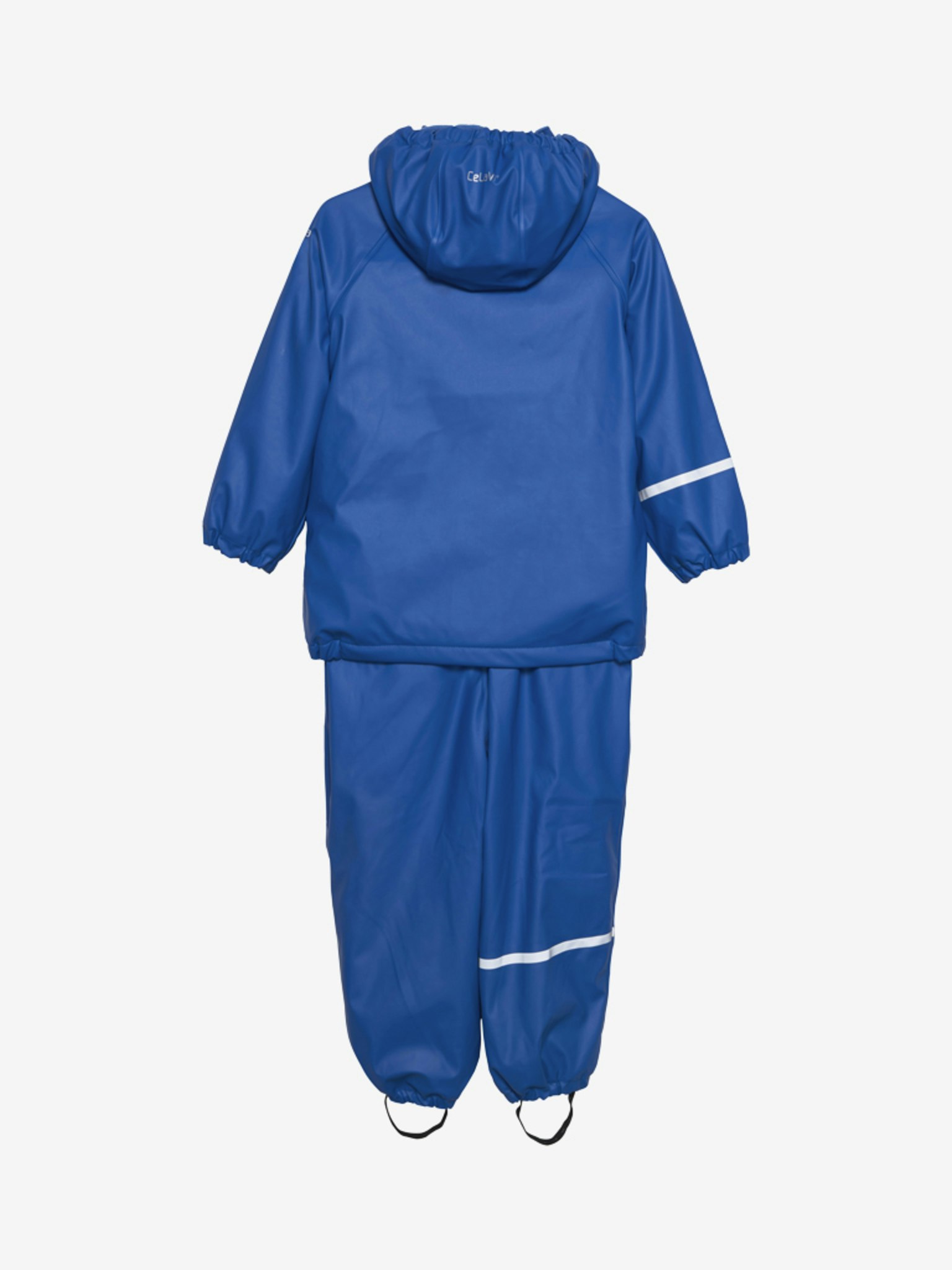 CeLaVi - Rainwear Set -Solid, W.Fleece/ Regnset med fleecefoder- Déja Vu Blue