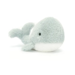 Jellycat- Wavelly Whale Grey/ gosedjur