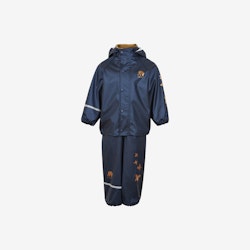 CeLaVi - Rainwear Set Metallic - PU/ Regn set - Navy Metallic