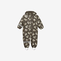 CeLaVi - Rainwear Suit -AOP, W.Fleece/ Regnoverall med fleecefoder- Sea Turtle