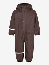 CeLaVi - Rainwear Suit, W.Fleece/ Regnoverall med fleecefoder- Java