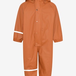 CeLaVi - Rainwear, W.Fleece/ Regnoverall med fleecefoder- Amber Brown