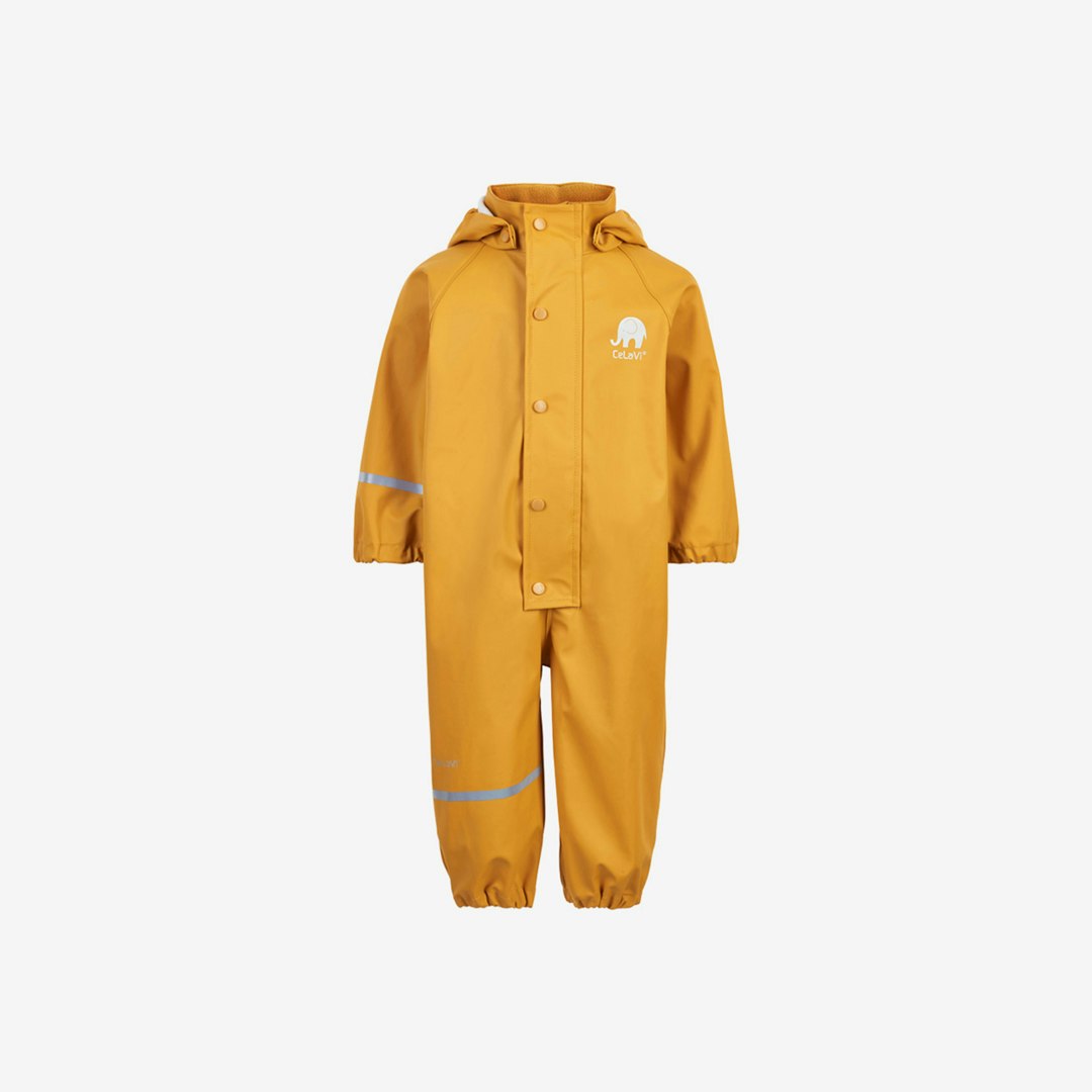 CeLaVi - Rainwear Suit -Solid PU/ Regnoverall- Mineral Yellow