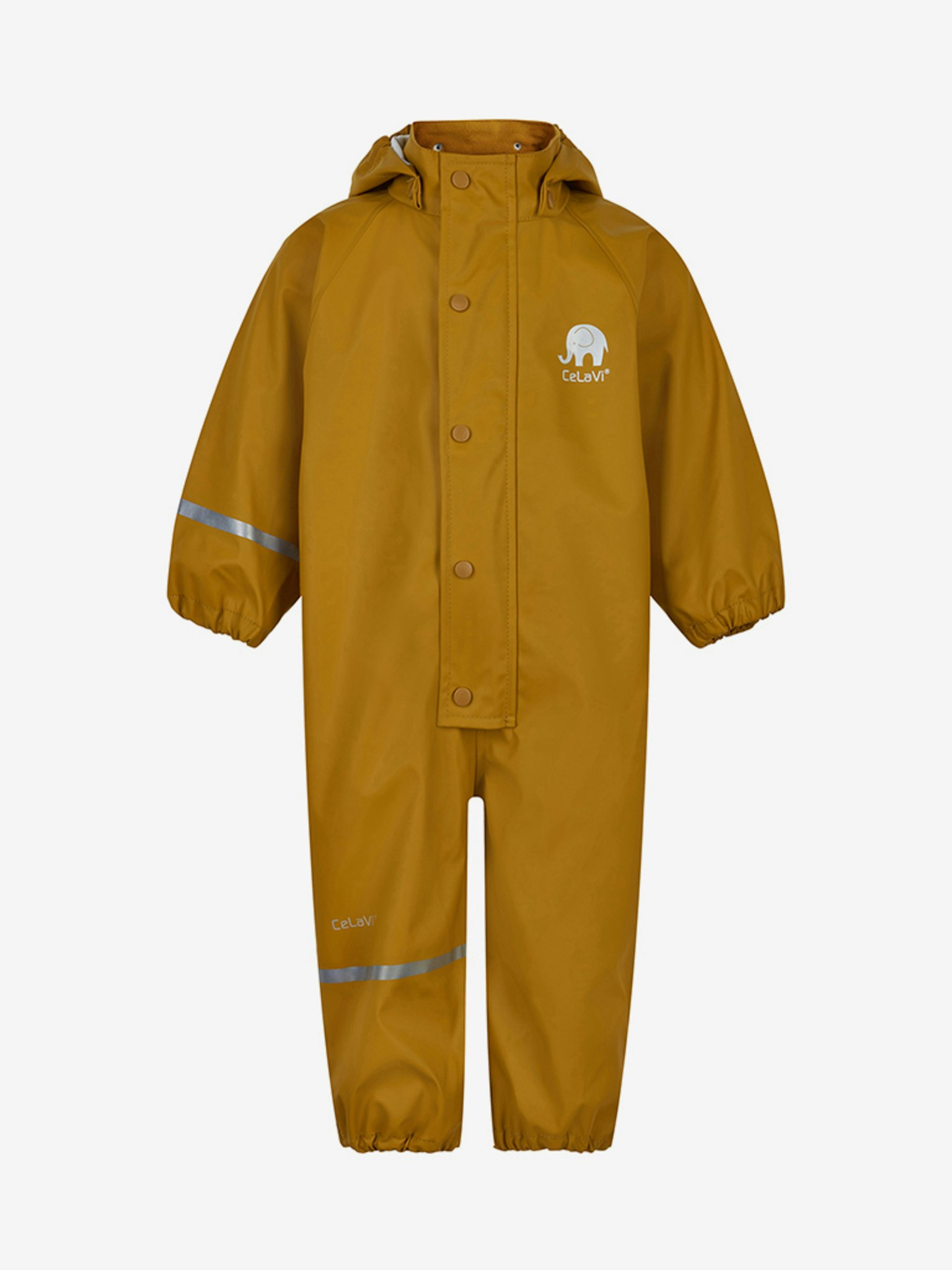 CeLaVi - Rainwear Suit -Solid PU/ Regnoverall- Buckthorn Brown