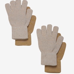 CeLaVi- Magic Glitter Gloves 2-Pack- Beige Gold/ fingervantar
