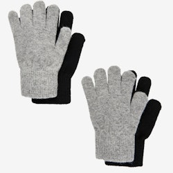 CeLaVi - Magic Gloves 2-Pack- Grey/ fingervantar