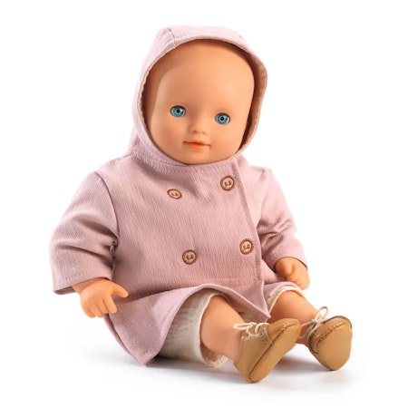 Djeco- Pomea Hooded Coat - Dolls Clothing