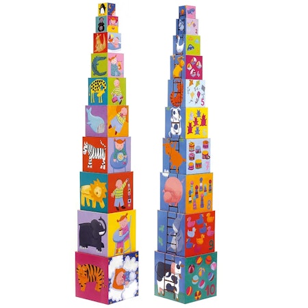 Djeco- 10 Funny Blocks